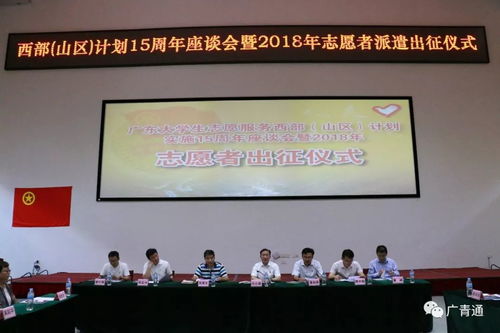 2018年廣東大學生志愿服務西部 山區 計劃志愿者出征